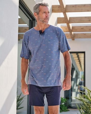 PIJAMA HOMBRE MASSANA P261309 TALLAS: m, l, xl, xxl, 3xl; COLOR: unico Temporada: verano 2026 -   - PEPI GUERRA