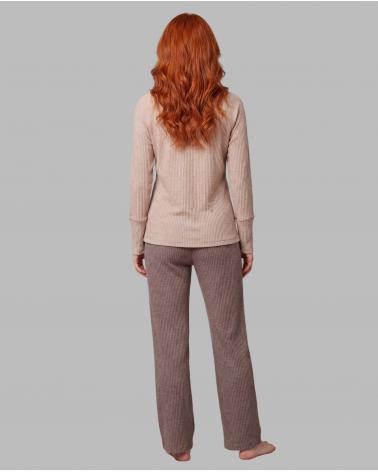 PIJAMA MUJER LISO SEÑORETTA PUNTO MILANO 262156 TALLAS: s, m, l; COLOR: unico Temporada: invierno 26 -   - PEPI GUERRA