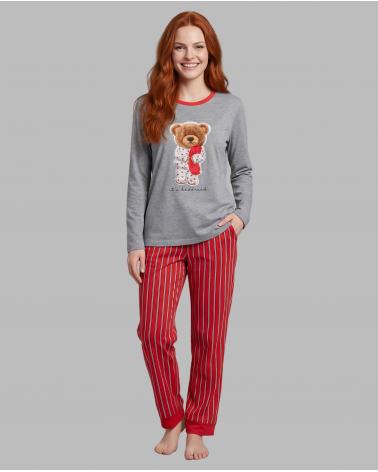 PIJAMA MUJER SEÑORETTA OSITOS 262167 TALLAS: s, m, l, xl, xxl; COLOR: unico Temporada: invierno 26 -   - PEPI GUERRA