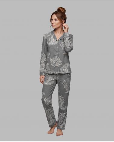 PIJAMA MUJER ABIERTO PUNTO MILANO CACHEMIR 262529 TALLAS: s, m, l; COLOR: unico Temporada: invierno 26 -   - PEPI GUERRA