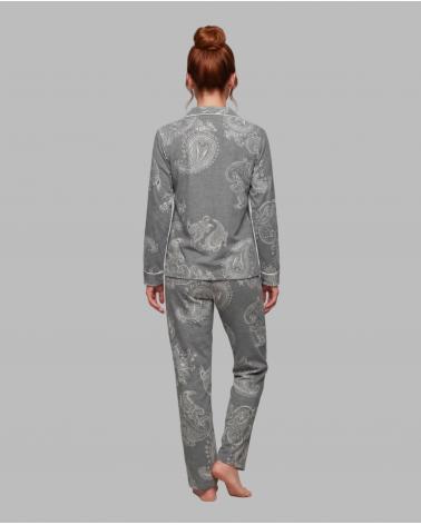 PIJAMA MUJER ABIERTO PUNTO MILANO CACHEMIR 262529 TALLAS: s, m, l; COLOR: unico Temporada: invierno 26 -   - PEPI GUERRA