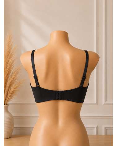 SUJETADOR PRIMA DONNA SIN TIRANTES FIGURAS 0263258 COPA E COLOR: negro, pouwder rose; TALLAS: 90, 95, 100, 105