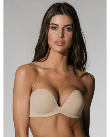 STRAPLESS LUNA SECRET SENSE COPA E 11065 TALLAS: 90; COLOR: beige Temporada: anteriores -   - PEPI GUERRA