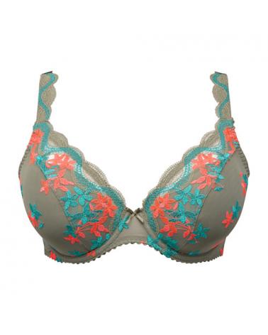 SUJETADOR PRIMA DONNA COPA E 0163542 CALA LUNA TALLAS: 90, 95, 100, 85, 105, 110; COLOR: botanique Temporada: invierno