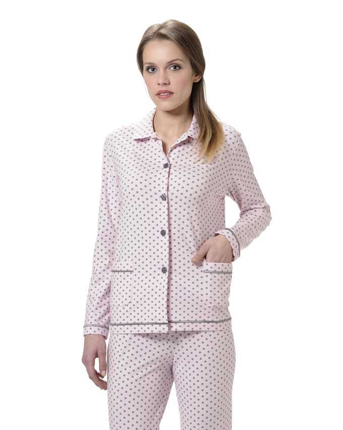 Pijama Señora Lohe Pink Polka Dots   -   - PEPI GUERRA