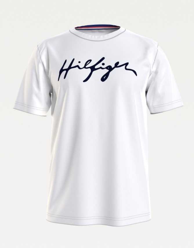 Camiseta manga corta Tommy Hilfiger logo firma   - HOMBRE  - PEPI GUERRA