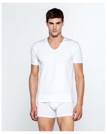 CAMISETA PUNTO BLANCO 35531-20 CUELLO PICO