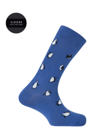 CALCETIN PUNTO BLANCO PINGUINOS 77047-10