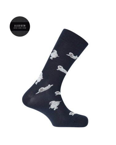 CALCETIN PUNTO BLANCO FOCAS MARINAS 77046-10