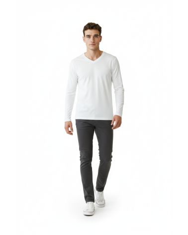 CAMISETA HOMBRE 684 MARCA MAP MANGA LARGA CUELLO PICO