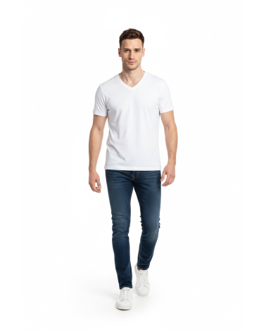 CAMISETA ABANDERADO 506 NEW AGE CUELLO PICO ALGODON