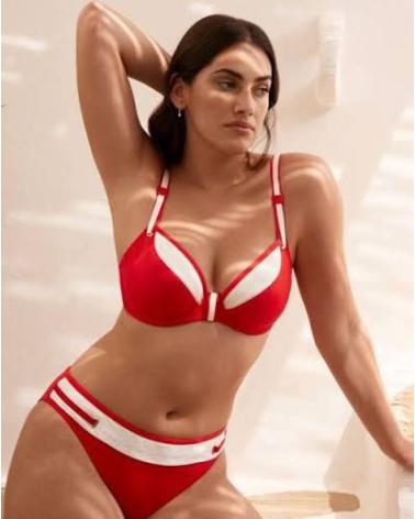 TOP BIKINI COPA D ISTRESS 4008512 ISTRESS COLOR: rojo, negro; TALLAS: 90, 95, 100, 105 Temporada: 15verano 22real -   -