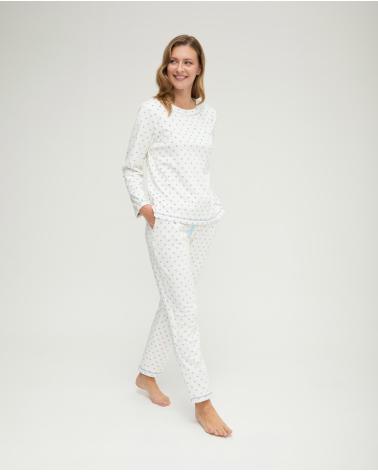 PIJAMA MUJER LOHE MUY SUAVE CORAZONES Y261514