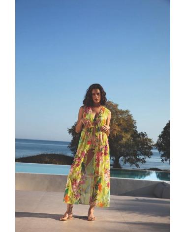 VESTIDO LISE CHARMEL FLEURS SPLENDEUR ASB2693