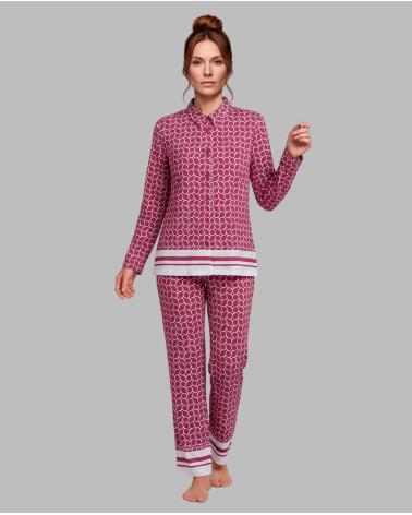 PIJAMA MUJER ABIERTO EGATEX ESTAMPADO EGATEX 262510