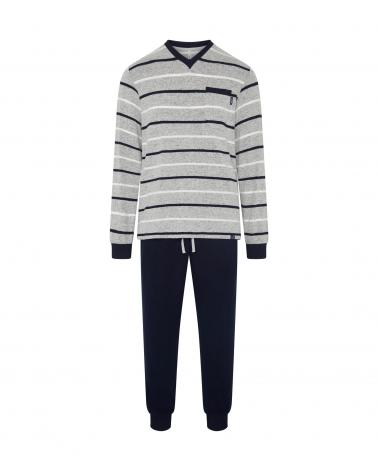 MEN'S V-NECK MÉLANGE PYJAMAS Y265187