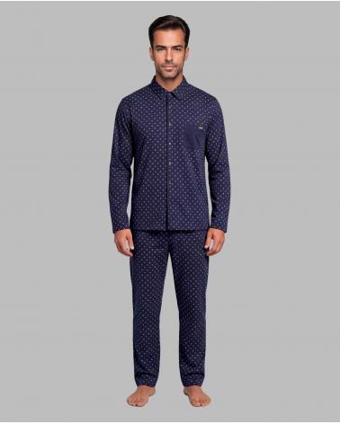 SOY MEN'S BUTTON-UP PRINTED PYJAMAS 262648
