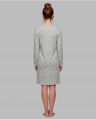 EGATEX PAISLEY LONG-SLEEVE WOMEN'S NIGHTDRESS 262501