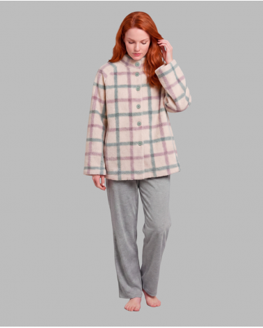 CHAQUETA BOTONES CUADROS MUJER SEÑORETTA 262144