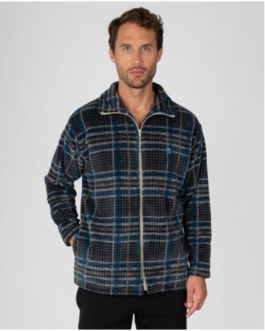 CHAQUETA CUADROS CREMALLERA HOMBRE L766311 MASSANA