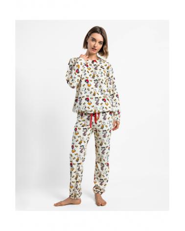PIJAMA MUJER SNOOPY CALENTITO WARM 64467